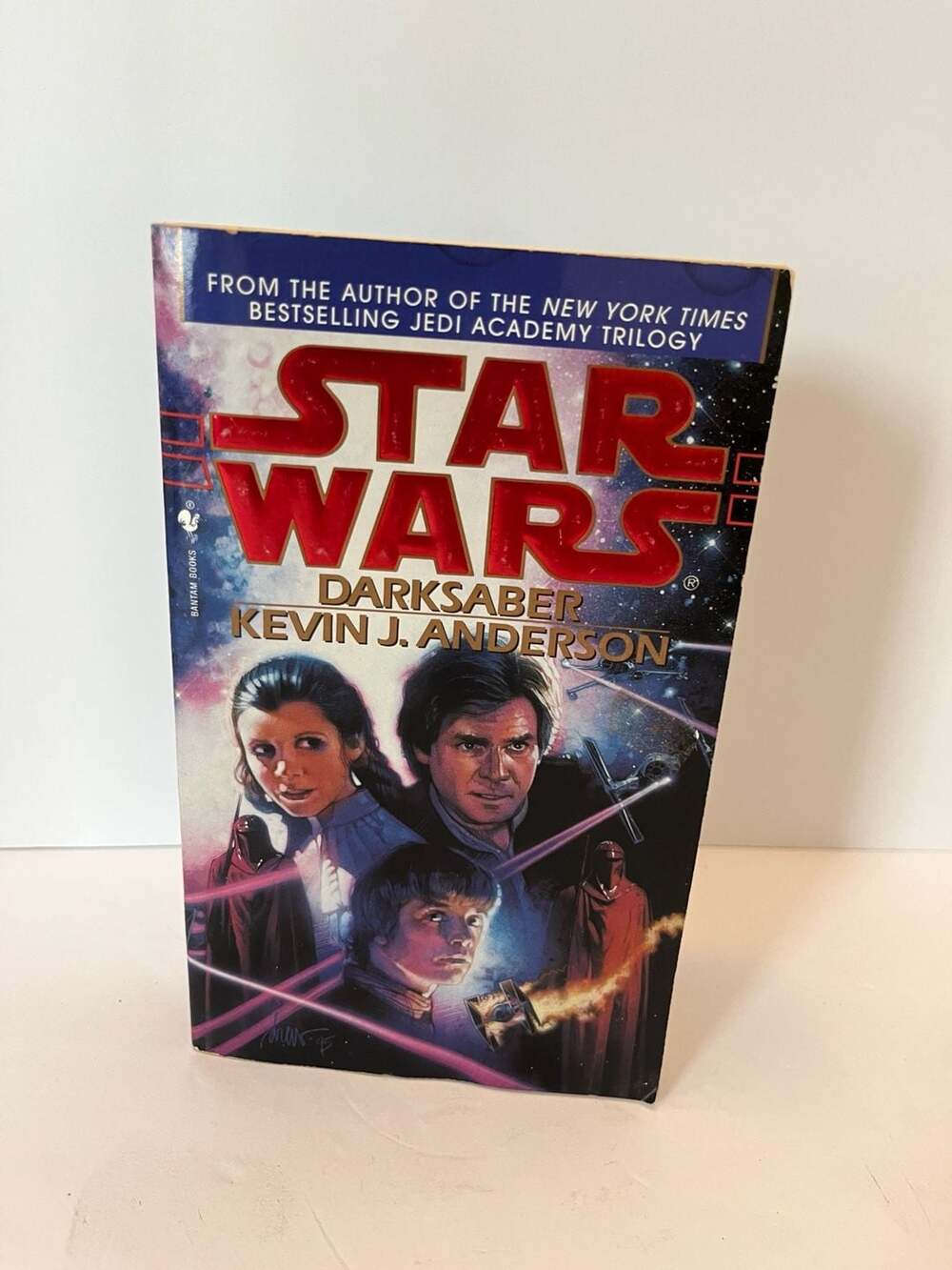 Star Wars Darksaber & X-Wing Wraith Squadron Paperback Books Lot of 2 EU Legends